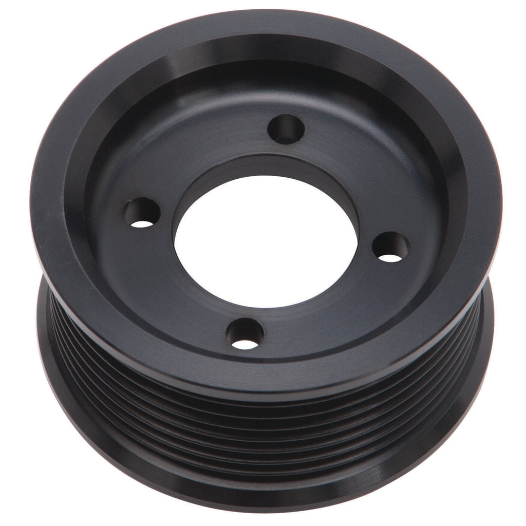 Edelbrock 15872 3.00" 8-Rib E-Force S/C Pulley in Black Finish for Stage 3 - Pro Tuner System
