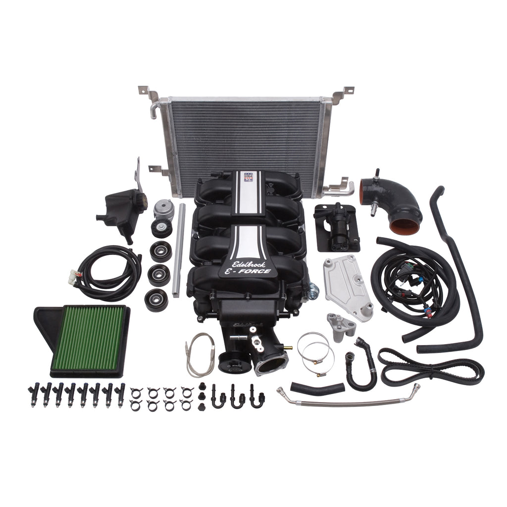 Edelbrock 15880 E-Force Supercharger for 2011-14 Mustang GT 5.0L Coyote - Stage 1 (no Tune) for Select Ford Mustang