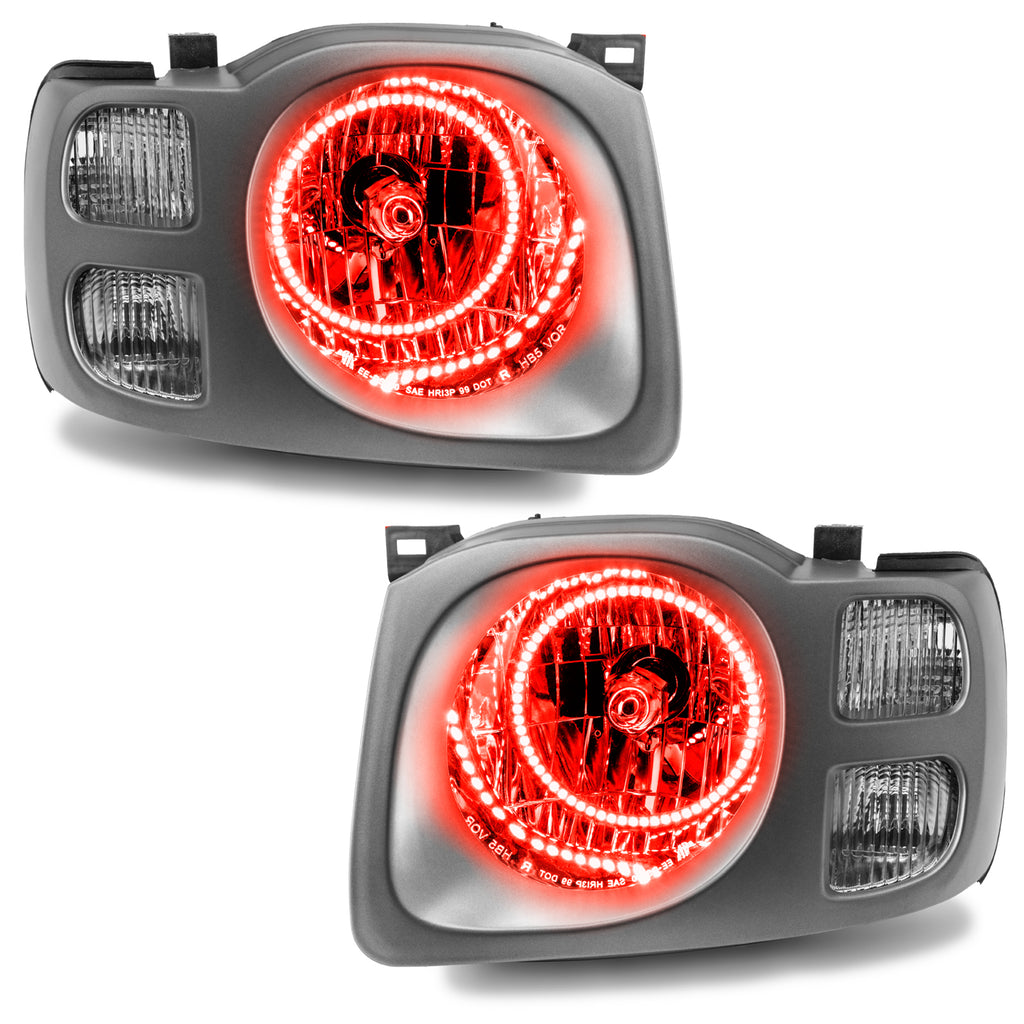 02-04-Nissan-Xterra-Se-Pre-Assembled-Led-Halo-Headlights--Red