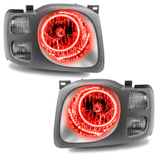 Load image into Gallery viewer, 02-04-Nissan-Xterra-Se-Pre-Assembled-Led-Halo-Headlights--Red