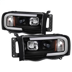 02-05-Dodge-Ram-1500-Light-Bar-Projector-Headlights---Black-(Pro-Yd-Dr02v2-Lb-Bk)