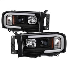Load image into Gallery viewer, 02-05-Dodge-Ram-1500-Light-Bar-Projector-Headlights---Black-(Pro-Yd-Dr02v2-Lb-Bk)