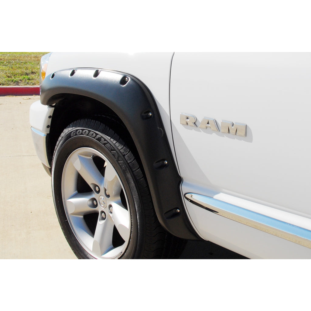 02-08-Dodge-Ram-1500-Rx-Rivet-Style-Smooth-Elite-Series-Fender-Flares---Black-(2-Pc.)