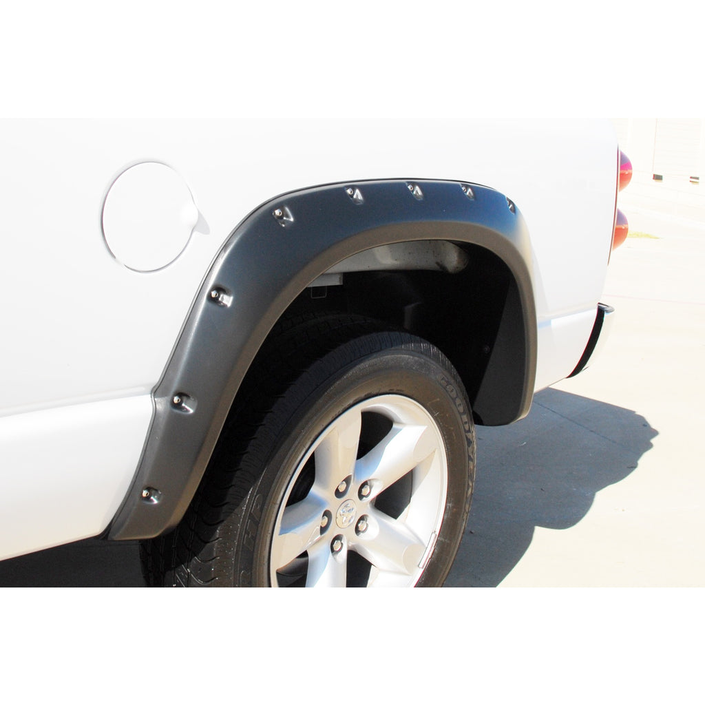 02-08-Dodge-Ram-1500-Rx-Rivet-Style-Smooth-Elite-Series-Fender-Flares---Black-(2-Pc.)