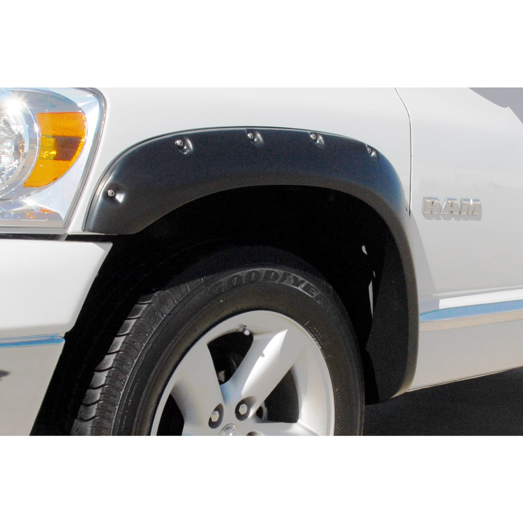 02-08-Dodge-Ram-1500-Rx-Rivet-Style-Smooth-Elite-Series-Fender-Flares---Black-(2-Pc.)