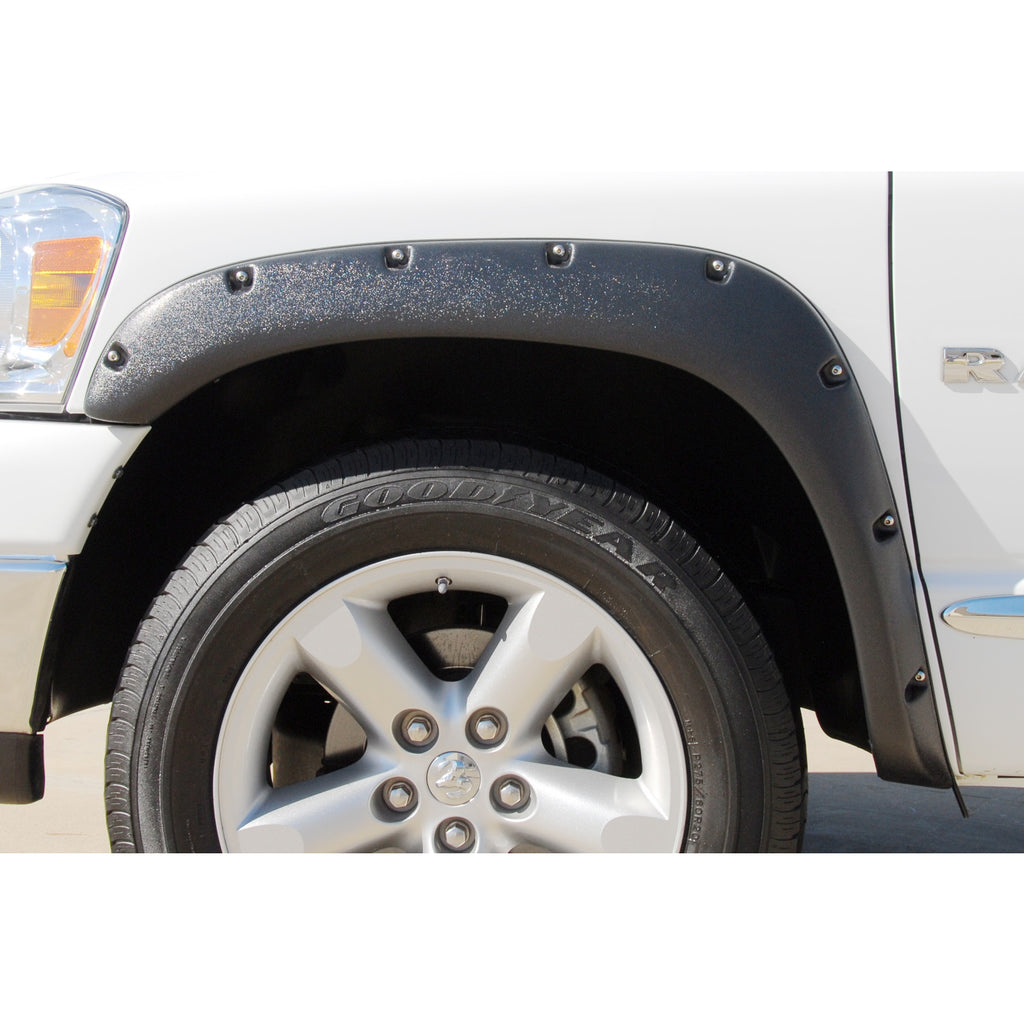 02-08-Dodge-Ram-1500-Rx-Rivet-Style-Textured-Elite-Series-Fender-Flares---Black-(2-Pc.)