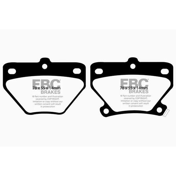 02-08-Pontiac-Vibe-1.8-Gt-Redstuff-Rear-Brake-Pads