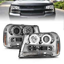 Load image into Gallery viewer, 02-09-Chevrolet-Trailblazer-Projector-Headlights-W-Halo-Chrome-Housing-(Non-Lt-Models)