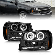 Load image into Gallery viewer, 02-09-Chevrolet-Trailblazer-(Will-Not-Fit-06-09-Lt)-Projector-Headlights-WHalo-Black-Housing