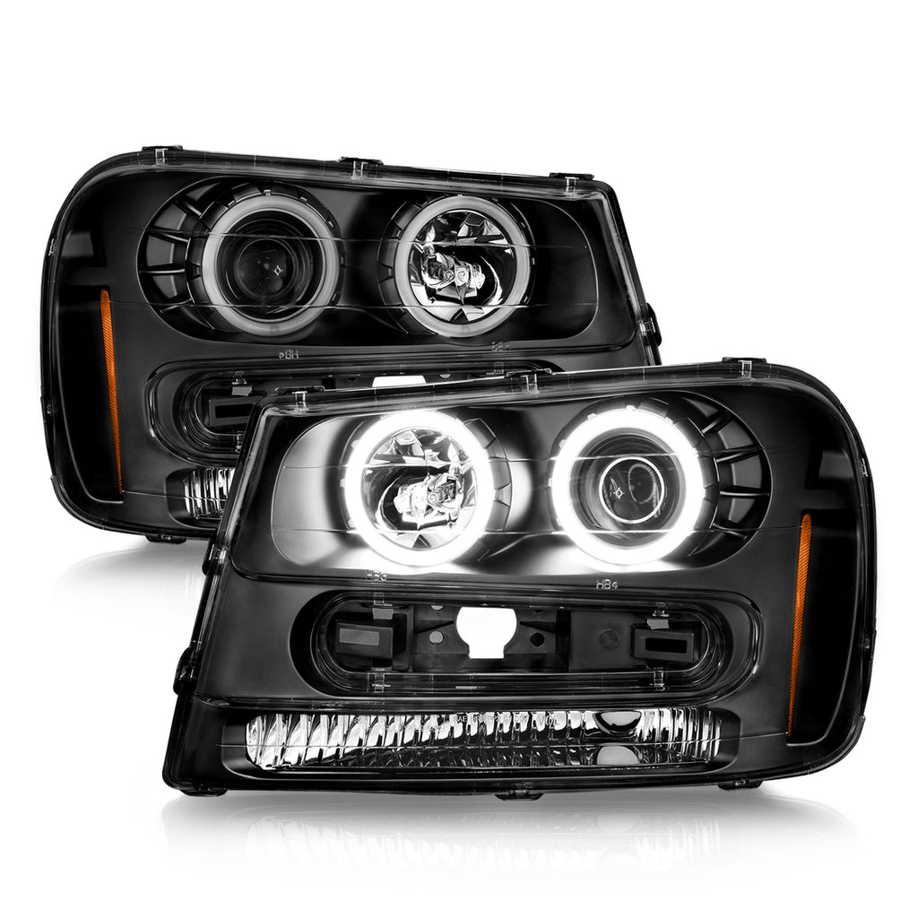 02-09-Chevrolet-Trailblazer-(Will-Not-Fit-06-09-Lt)-Projector-Headlights-WHalo-Black-Housing