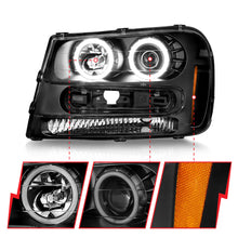 Load image into Gallery viewer, 02-09-Chevrolet-Trailblazer-(Will-Not-Fit-06-09-Lt)-Projector-Headlights-WHalo-Black-Housing