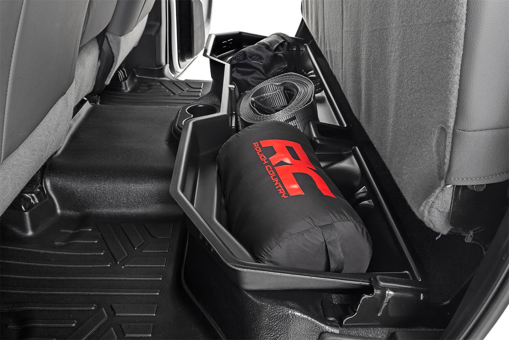 Rough Country RC09401 Under Seat Storage Compartment for Select Dodge Ram 1500, Ram 1500, Ram Classic, Ram