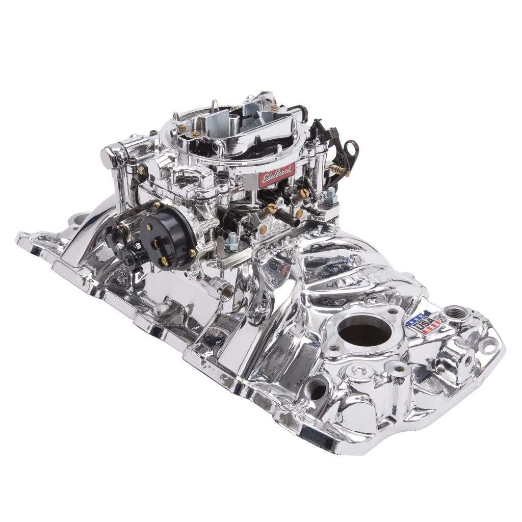 Edelbrock 20234 Engine Intake Manifold / Carburetor Kit for Select Chevrolet 3B, Chevrolet 3C, Chevrolet 3D, Chevrolet 3E, Chevrolet 3F, Chevrolet 3G, Chevrolet B60, Chevrolet Bel Air, Chevrolet Biscayne, Chevrolet Blazer, Chevrolet Brookwood, Chevrolet