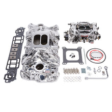 Load image into Gallery viewer, Edelbrock 20234 Engine Intake Manifold / Carburetor Kit for Select Chevrolet 3B, Chevrolet 3C, Chevrolet 3D, Chevrolet 3E, Chevrolet 3F, Chevrolet 3G, Chevrolet B60, Chevrolet Bel Air, Chevrolet Biscayne, Chevrolet Blazer, Chevrolet Brookwood, Chevrolet