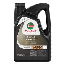 Load image into Gallery viewer, Castrol CAS0202732 Edge Euro Car LL - 0W30 Synthetic Engine Oil - 4.73L