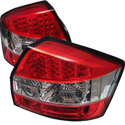 0205-Audi-A4-(Does-Not-Fit-Covertible-Or-Wagon-Models)-Led-Tail-Lightsred-Clea