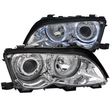 Load image into Gallery viewer, 0205-Bmw-3-Series-E46-4Dr-Headlights-Chrome-Clear-Projector-With-Halos