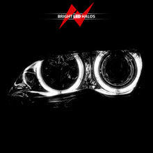 Load image into Gallery viewer, 0205-Bmw-3-Series-E46-4Dr-Headlights-Chrome-Clear-Projector-With-Halos