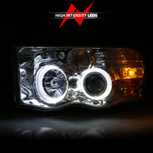 Load image into Gallery viewer, 0205-Ram-1500-0305-Ram-25003500-Projector-Headlights-W-Halo-Chrome-Clear-Am