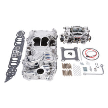Load image into Gallery viewer, Edelbrock 20614 Engine Intake Manifold / Carburetor Kit for Select Chevrolet B60, Chevrolet B7, Chevrolet Bel Air, Chevrolet Biscayne, Chevrolet Blazer, Chevrolet Brookwood, Chevrolet C10, Chevrolet C10 Pickup, Chevrolet C10 Suburban, Chevrolet C1500,