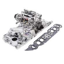 Load image into Gallery viewer, Edelbrock 20614 Engine Intake Manifold / Carburetor Kit for Select Chevrolet B60, Chevrolet B7, Chevrolet Bel Air, Chevrolet Biscayne, Chevrolet Blazer, Chevrolet Brookwood, Chevrolet C10, Chevrolet C10 Pickup, Chevrolet C10 Suburban, Chevrolet C1500,