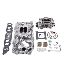 Load image into Gallery viewer, Edelbrock 20624 Engine Intake Manifold / Carburetor Kit for Select Chevrolet B60, Chevrolet B7, Chevrolet Bel Air, Chevrolet Biscayne, Chevrolet Blazer, Chevrolet Brookwood, Chevrolet C10, Chevrolet C10 Pickup, Chevrolet C10 Suburban, Chevrolet C1500,