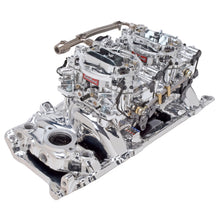 Load image into Gallery viewer, Edelbrock 20654 Engine Intake Manifold / Carburetor Kit for Select Chevrolet B60, Chevrolet B7, Chevrolet Bel Air, Chevrolet Biscayne, Chevrolet Blazer, Chevrolet Brookwood, Chevrolet C10, Chevrolet C10 Pickup, Chevrolet C10 Suburban, Chevrolet C1500,