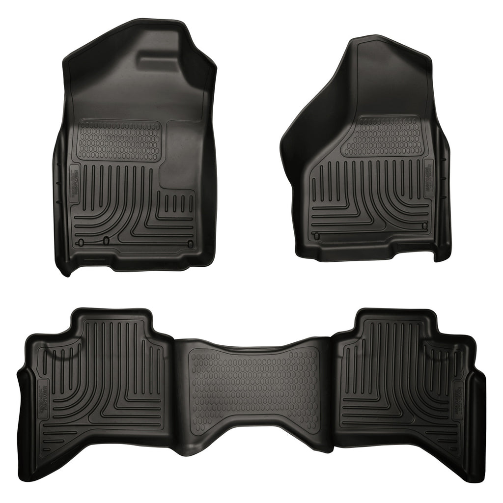 0208-Ram-1500-Quad0309-Ram-25003500-Quad-Cab-Weatherbeaters-Front--2Nd-Seat-Floor-Liners-Black