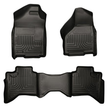 Load image into Gallery viewer, 0208-Ram-1500-Quad0309-Ram-25003500-Quad-Cab-Weatherbeaters-Front--2Nd-Seat-Floor-Liners-Black