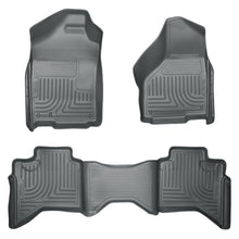 Load image into Gallery viewer, 0208-Ram-1500-Quad0309-Ram-25003500-Quad-Cab-Weatherbeaters-Front--2Nd-Seat-Floor-Liners-Grey