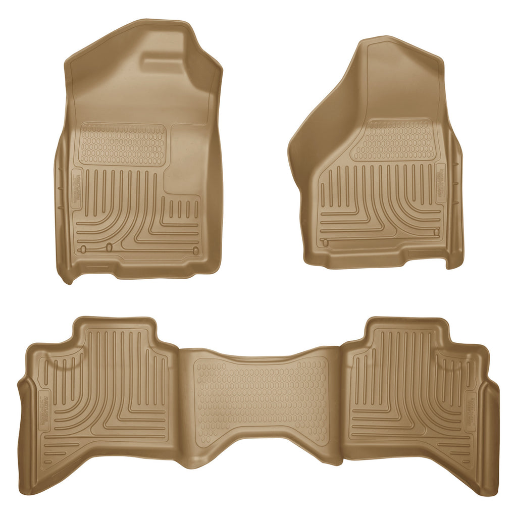 0208-Ram-1500-Quad0309-Ram-25003500-Quad-Cab-Weatherbeaters-Front--2Nd-Seat-Floor-Liners-Tan