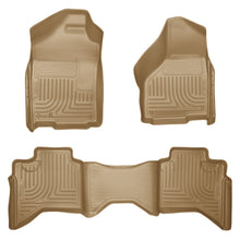 Load image into Gallery viewer, 0208-Ram-1500-Quad0309-Ram-25003500-Quad-Cab-Weatherbeaters-Front--2Nd-Seat-Floor-Liners-Tan