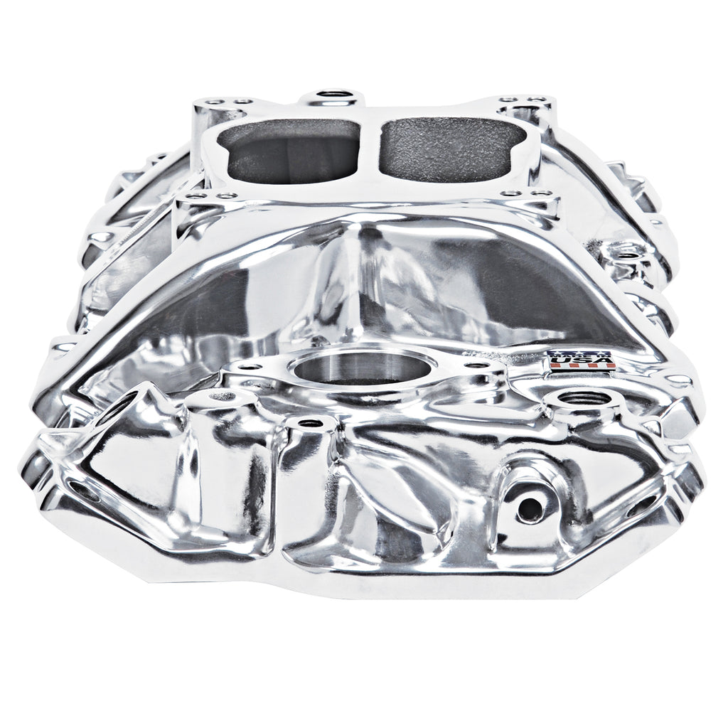 Edelbrock 21041 Performer Smal Block Chevy 1987-95 Intake Manifold for Select Avanti II, Buick Regal, Excalibur Phaeton, GMC G3500