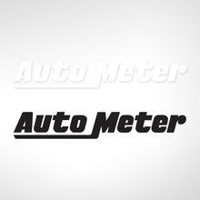 Load image into Gallery viewer, AutoMeter 0214 DECAL, WINDOW (8"), BLACK, 'CORPORATE', PAIR