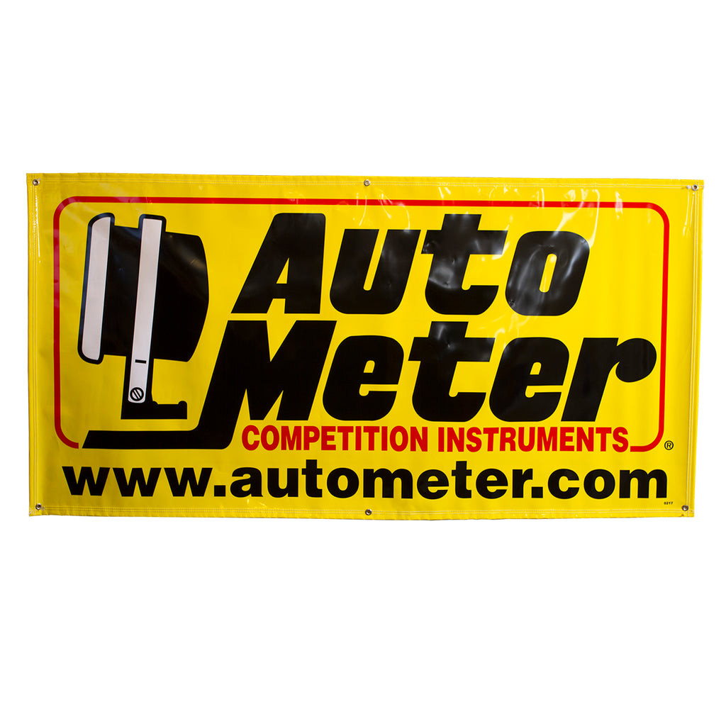 AutoMeter 0217 BANNER, RACE - LARGE (6FT.), YELLOW, 'COMPETITION INSTRUMENTS'