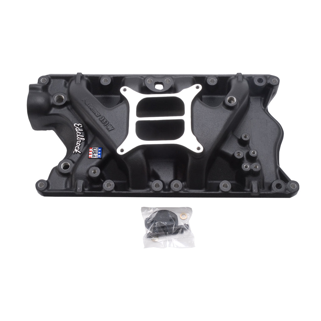 Edelbrock 21813 Performer Small Block Ford 351WIntake Manifold for Select Bricklin SV-1, DeTomaso Pantera, Ford Bronco, Ford Country Sedan, Ford Country Squire, Ford Custom, Ford Custom 500, Ford E-100 Econoline, Ford E-100 Econoline Club Wagon, Ford
