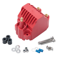 Load image into Gallery viewer, Edelbrock 22742 Max-Fire Ignition Universal High Output Dome Style Ignition Coil in Red Finish