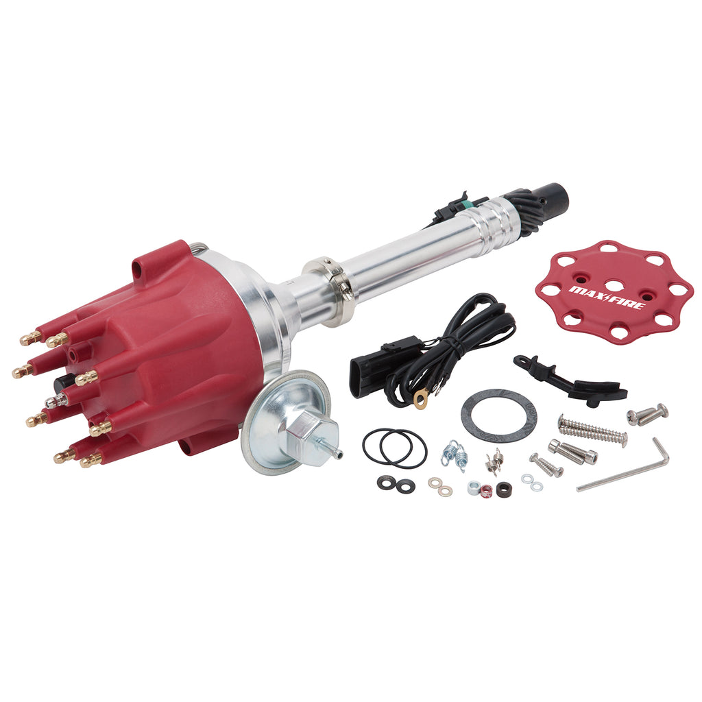 Edelbrock 22751 Max-FireÂ® Distributor for Chevy 262-502 V8 with Slip Collar for Select Avanti II, Buick Century, Buick Commercial Chassis, Buick LeSabre, Buick Regal, Buick Roadmaster, Buick Skylark, Checker Marathon, Chevrolet Bel Air, Chevrolet