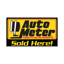 Load image into Gallery viewer, AutoMeter 0248 WINDOW CLING, STORE FRONT (8"X4.5"), 'AUTOMETER SOLD HERE'