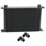Derale 52580 25 Row Series 10000 Stack Plate Fluid Cooler, 90 degree swivel -10AN