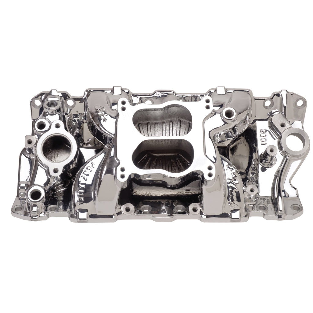 Edelbrock 26014 Engine Intake Manifold for Select Avanti II, Buick Century, Buick LeSabre, Buick Regal, Buick Skylark, Checker Aerobus, Checker Deluxe, Checker Marathon, Checker Taxicab, Chevrolet 3B, Chevrolet 3C, Chevrolet 3D, Chevrolet 3E, Chevrolet