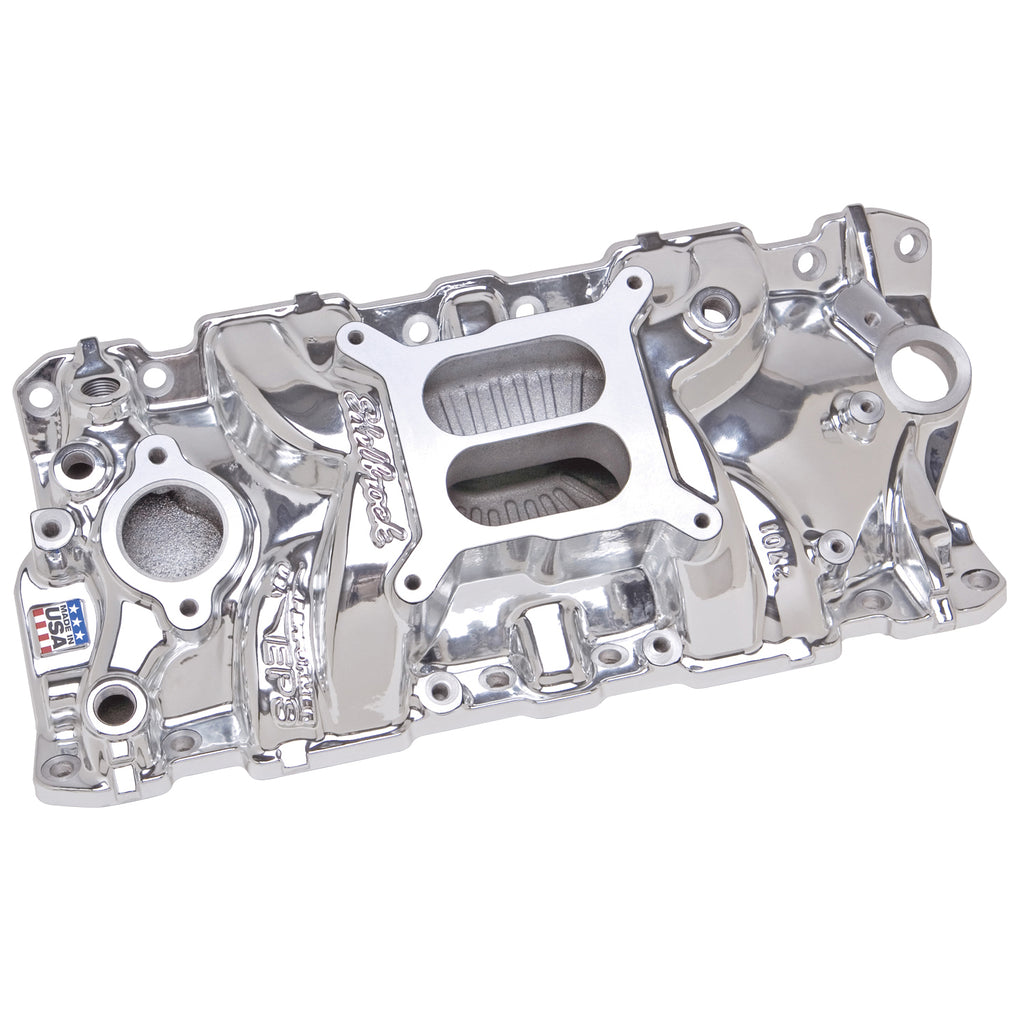 Edelbrock 27014 Engine Intake Manifold for Select Avanti II, Buick Century, Buick LeSabre, Buick Regal, Buick Skylark, Checker Aerobus, Checker Deluxe, Checker Marathon, Checker Taxicab, Chevrolet 3B, Chevrolet 3C, Chevrolet 3D, Chevrolet 3E, Chevrolet