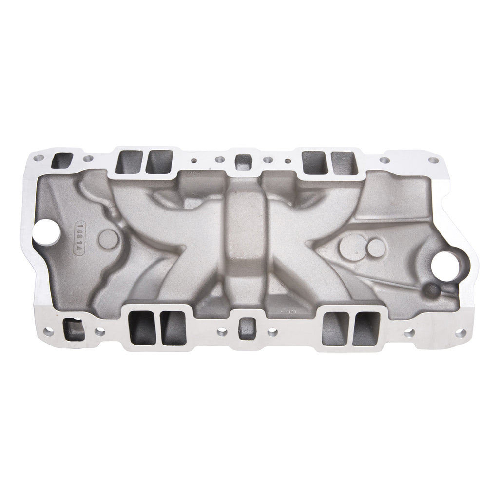 Edelbrock 27033 Performer EPS Small Block Chevy Intake Manifold With Oil Fill Tube for Select Avanti II, Buick Century, Buick LeSabre, Buick Regal, Buick Skylark, Checker Aerobus, Checker Deluxe, Checker Marathon, Checker Taxicab, Chevrolet 3B, Chevrolet
