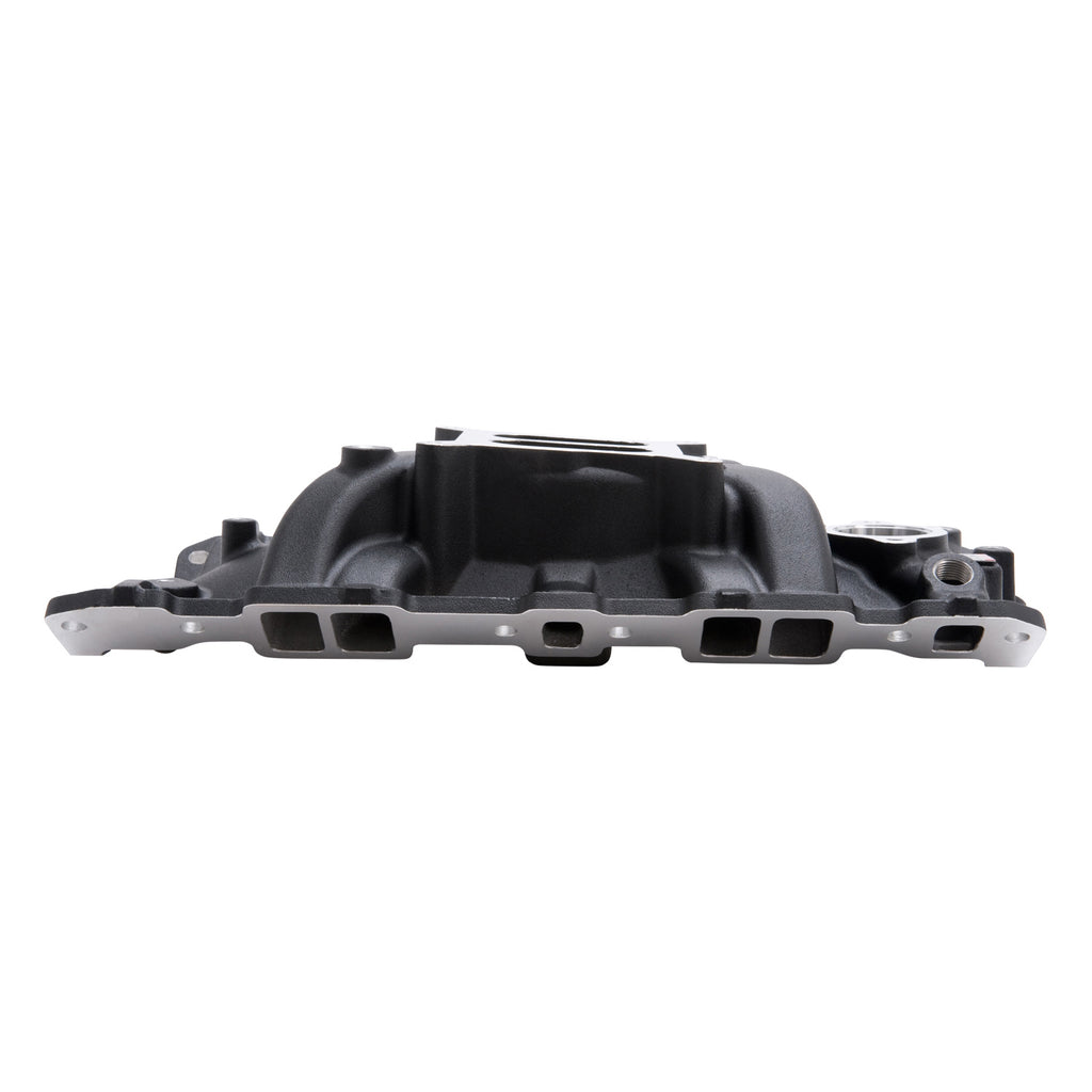 Edelbrock 27033 Performer EPS Small Block Chevy Intake Manifold With Oil Fill Tube for Select Avanti II, Buick Century, Buick LeSabre, Buick Regal, Buick Skylark, Checker Aerobus, Checker Deluxe, Checker Marathon, Checker Taxicab, Chevrolet 3B, Chevrolet