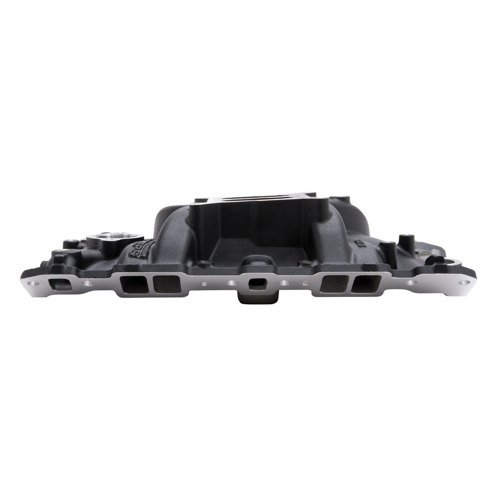 Edelbrock 27033 Performer EPS Small Block Chevy Intake Manifold With Oil Fill Tube for Select Avanti II, Buick Century, Buick LeSabre, Buick Regal, Buick Skylark, Checker Aerobus, Checker Deluxe, Checker Marathon, Checker Taxicab, Chevrolet 3B, Chevrolet