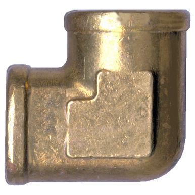 Fairview 100-E Brass 90º Elbow - 3/4 FPT
