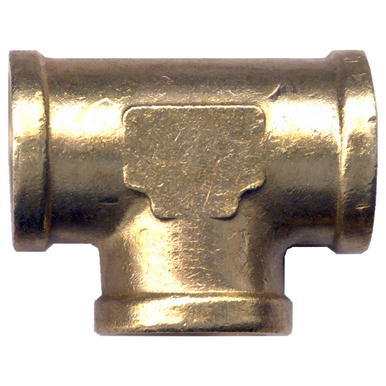 Fairview 101-B Brass Tee - 1/4 FPT