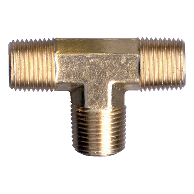 Fairview 101M-A Brass Tee 1/8 Male NPT