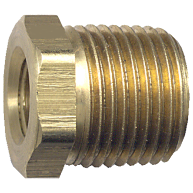 Fairview 110-BA Brass Bushing - 1/4 MPT x 1/8 FPT