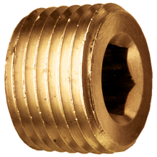 Load image into Gallery viewer, Fairview 118-C Brass Plug Hex Sunk - 3/8 MPT